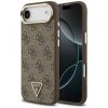 Husa pentru Apple iPhone 17 Air, Guess, 4G Triangle Logo, Maro Aurie