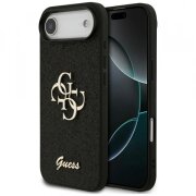 Husa pentru Apple iPhone 17 Air, Guess, Fixed Glitter Big 4G, Neagra