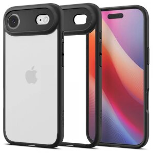 Husa pentru Apple iPhone 17 Air, Spigen, Ultra Hybrid, Neagra Mata