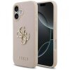 Husa pentru Apple iPhone 17, Guess, 4G Grained Big and Classic Logo, Roz