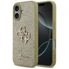 Husa pentru Apple iPhone 17, Guess, Fixed Glitter Big 4G, Aurie