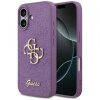 Husa pentru Apple iPhone 17, Guess, Fixed Glitter Big 4G, Mov