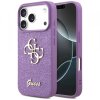 Husa pentru Apple iPhone 17 Pro, Guess, Fixed Glitter Big 4G, Mov