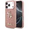Husa pentru Apple iPhone 17 Pro, Guess, Fixed Glitter Big 4G, Roz