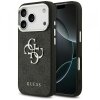 Husa pentru Apple iPhone 17 Pro Max, Guess, Big 4G Logo Classic, Neagra Argintie