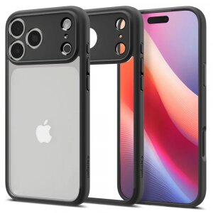 Husa pentru Apple iPhone 17 Pro Max, Spigen, Ultra Hybrid, Neagra Mata