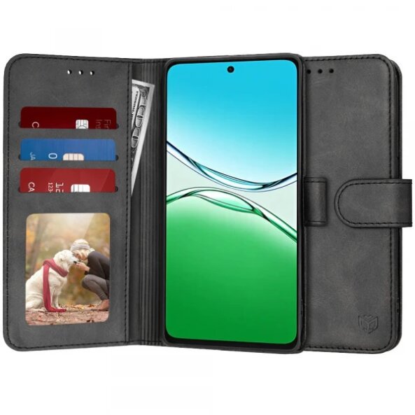 Husa pentru Oppo A5 4G, Techsuit, Diary Book, Neagra