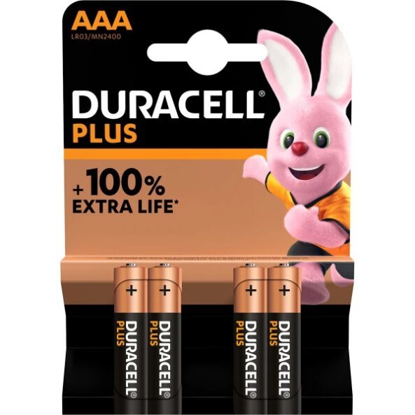 Baterie Duracell Plus, AAA / LR3, Set 4 bucati
