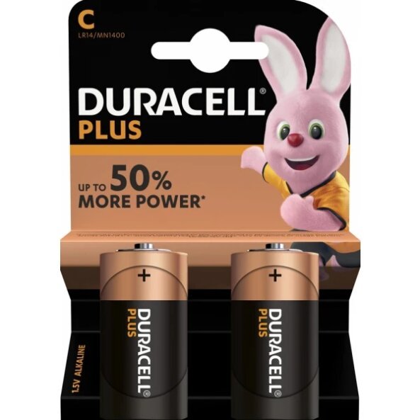 Baterie Duracell Plus, LR14, Set 2 bucati