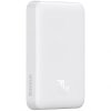 Baterie Externa Wireless Baseus Magnetic Mini, 10000mAh, 20W, PD + FQI, 1 x QI - 1 x USB-C, Alba P10059001223-00 