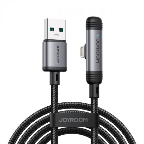 Cablu Date si Incarcare USB-A - USB-C Joyroom S-A56 EnjoyX Angled, 20W, 1.2m, Negru 
