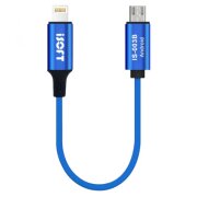 Cablu Transfer Date iSOFT IS-003B, Interfata Lightning - microUSB 