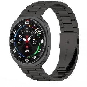 Curea Tech-Protect Stainless pentru Samsung Galaxy Watch 46mm / 44mm / 40mm Series, Neagra
