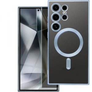 Husa MagSafe pentru Samsung Galaxy S25 FE, OEM, Electro Mag, Albastra 