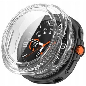 Husa Tech-Protect Defense pentru Samsung Galaxy Watch8 Classic, Transparenta 