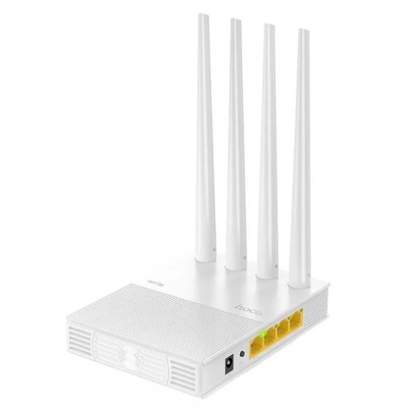 Router Wireless HOCO HI31, Dual Band, Wi-Fi 5, Alb 
