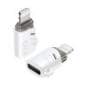 Adaptor Date si Incarcare USB-C - Lightning XO Design NB256E, Alb 