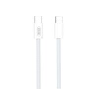Cablu Date si Incarcare USB-C - USB-C XO Design NB-Q260B, 60W, 1.5m, Alb 
