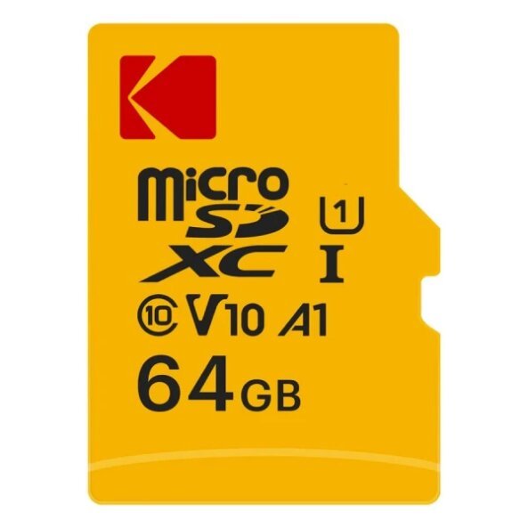 Card Memorie microSDXC Kodak Emtec, 64Gb, Clasa 10 / UHS-1 U1, Cu Adaptor EKMSDM64GXC10K 
