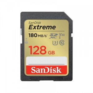 Card Memorie SDXC SanDisk Extreme, 128Gb, Clasa 10 / UHS-1 U3 SDSDXVA-128G-GNCIN 