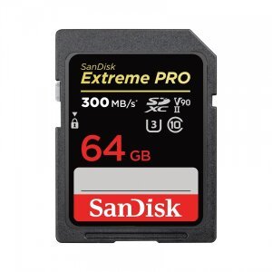 Card Memorie SDXC SanDisk Extreme Pro, 64Gb, Clasa 10 / UHS-1 U3 SDSDXXU-064G-GN4IN 