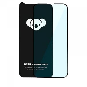 Folie de protectie Ecran Bear HD pentru Apple iPhone 14 Pro Max, Sticla Securizata, Full Glue, Neagra 