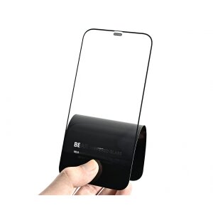 Folie de protectie Ecran Privacy Bear pentru Apple iPhone 17 Pro Max, Sticla Securizata, Full Glue 