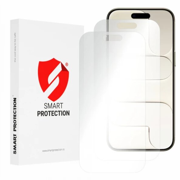 Folie de protectie Ecran Smart Protection Premium Classic pentru Apple iPhone 17 Air, Plastic, Set 2 bucati