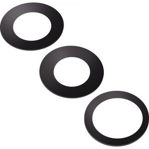 Geam Camera Spate Apple iPhone 16 Pro Max / 16 Pro, Wide + UltraWide + Telephoto, Negru