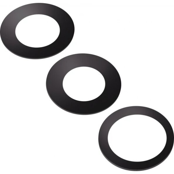 Geam Camera Spate Apple iPhone 16 Pro Max / 16 Pro, Wide + UltraWide + Telephoto, Negru