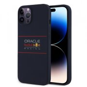 Husa MagSafe pentru Apple iPhone 14 Pro, Red Bull Racing, Horizontal Centered Logo, Bleumarin