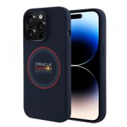 Husa MagSafe pentru Apple iPhone 14 Pro, Red Bull Racing, Red Ring, Bleumarin