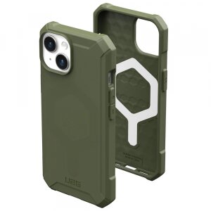 Husa MagSafe pentru Apple iPhone 15 Plus, Urban Armor Gear, Essential Armor, Verde