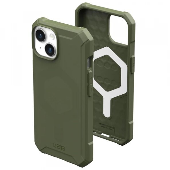 Husa MagSafe pentru Apple iPhone 15 Plus, Urban Armor Gear, Essential Armor, Verde