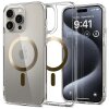 Husa MagSafe pentru Apple iPhone 15 Pro Max, Spigen, Ultra Hybrid, Aurie
