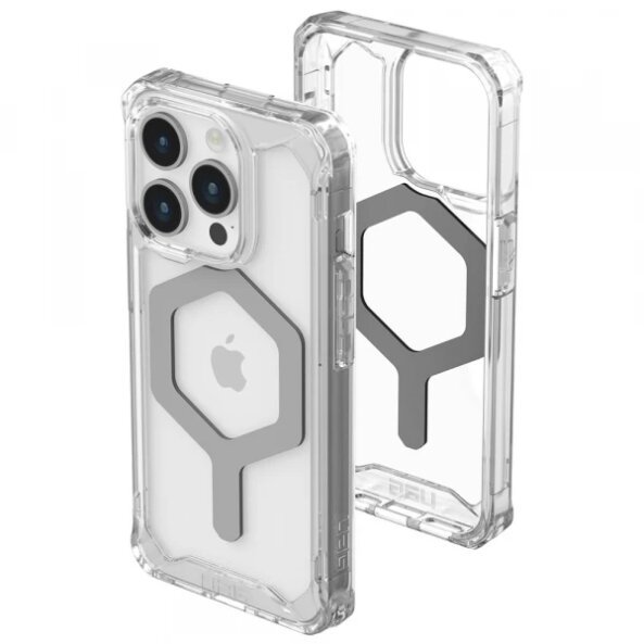 Husa MagSafe pentru Apple iPhone 15 Pro, Urban Armor Gear, Plyo, Transparenta