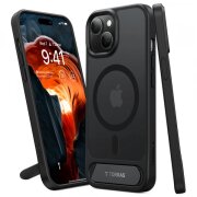 Husa MagSafe pentru Apple iPhone 15, Torras, Pstand, Neagra