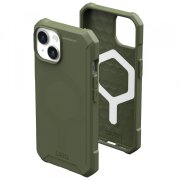 Husa MagSafe pentru Apple iPhone 15, Urban Armor Gear, Essential Armor, Verde