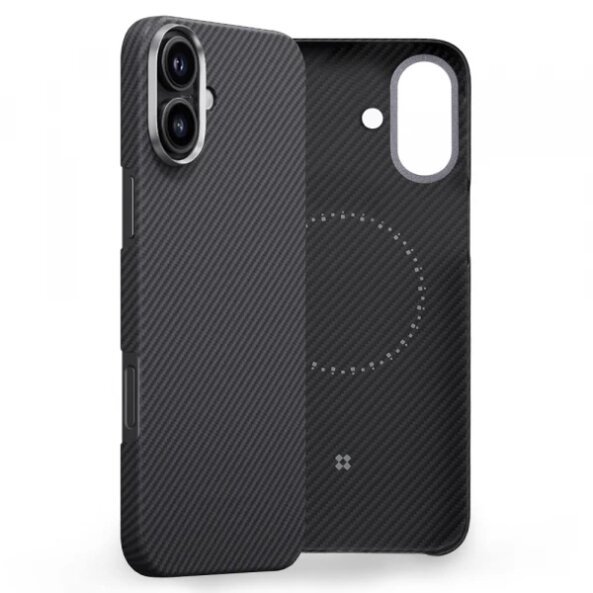 Husa MagSafe pentru Apple iPhone 16 Plus, Edizard, Air, Neagra