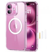 Husa MagSafe pentru Apple iPhone 16 Plus, ESR, Classic Hybrid Slide, Transparenta