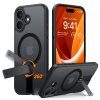 Husa MagSafe pentru Apple iPhone 16 Plus, Torras, Pstand Spin, Neagra