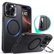 Husa MagSafe pentru Apple iPhone 16 Pro, ESR, Classic Hybrid Kickstand Slide, Neagra Satinata