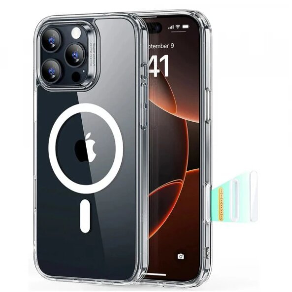 Husa MagSafe pentru Apple iPhone 16 Pro Max, ESR, Classic Hybrid Slide, Transparenta