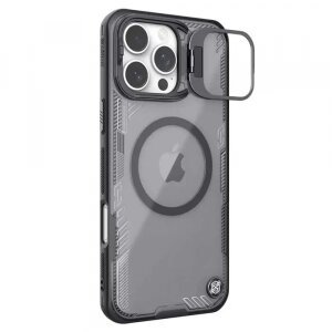 Husa MagSafe pentru Apple iPhone 16 Pro Max, Nillkin, Iceblade Prop (with Camera Cutout), Neagra