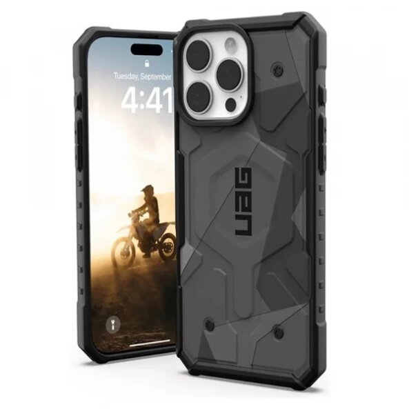 Husa MagSafe pentru Apple iPhone 16 Pro Max, Urban Armor Gear, Pathfinder SE Geo Camo, Camuflaj