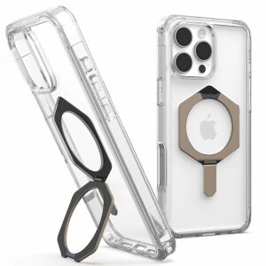 Husa MagSafe pentru Apple iPhone 16 Pro Max, Urban Armor Gear, Plyo XTE, Bronz Transparenta