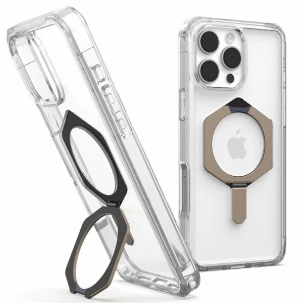 Husa MagSafe pentru Apple iPhone 16 Pro Max, Urban Armor Gear, Plyo XTE, Bronz Transparenta
