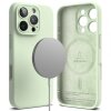 Husa MagSafe pentru Apple iPhone 16 Pro, Ringke, Silicone, Verde Deschis