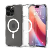 Husa MagSafe pentru Apple iPhone 16 Pro, Spigen, Ultra Hybrid, Transparenta Satinata