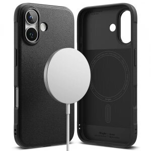 Husa MagSafe pentru Apple iPhone 16, Ringke, Onyx, Neagra